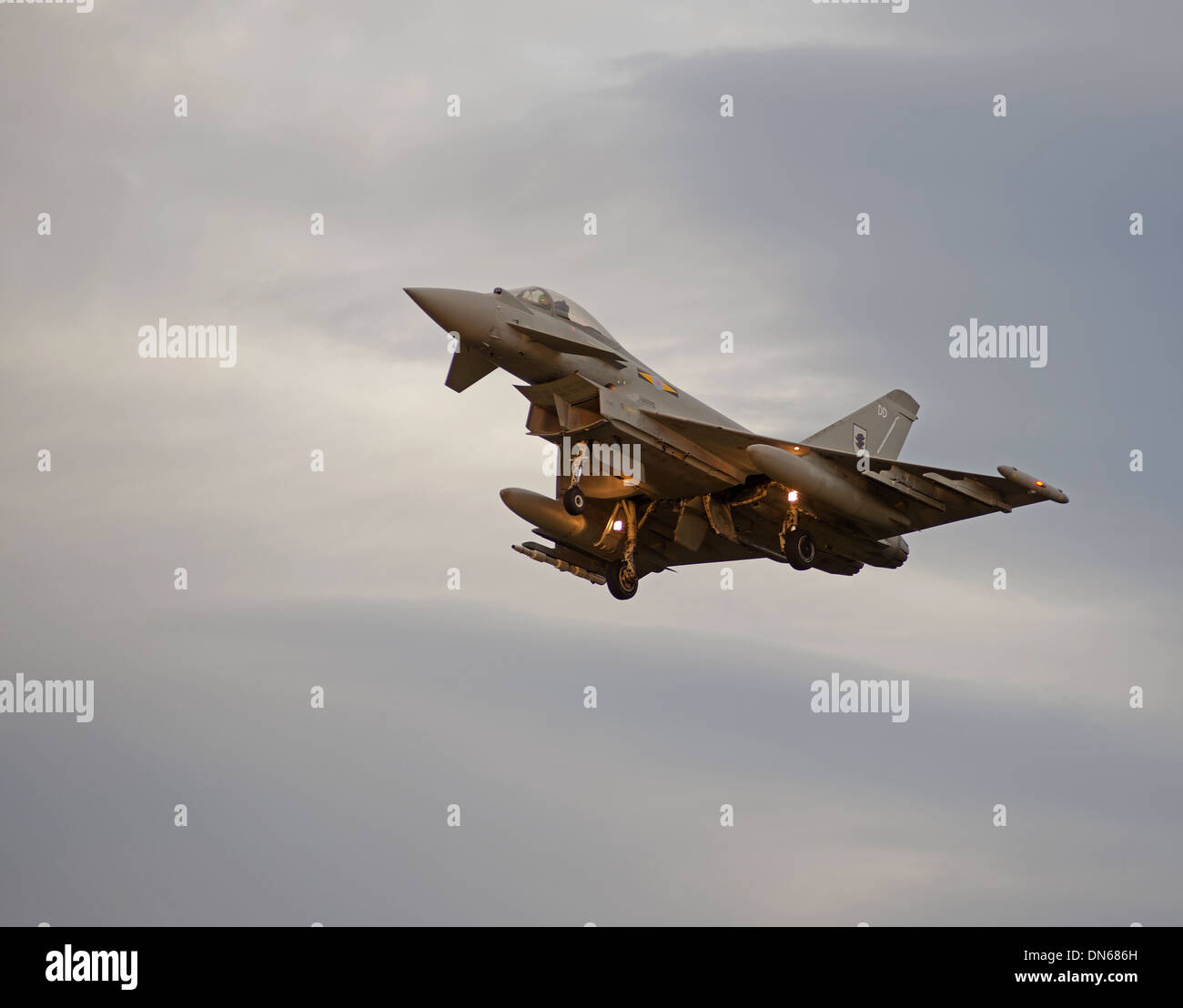 Eurofighter Typhoon FGR4 (DD)  From RAF No11Sqn, Coningsby.Lincoln. Stock Photo