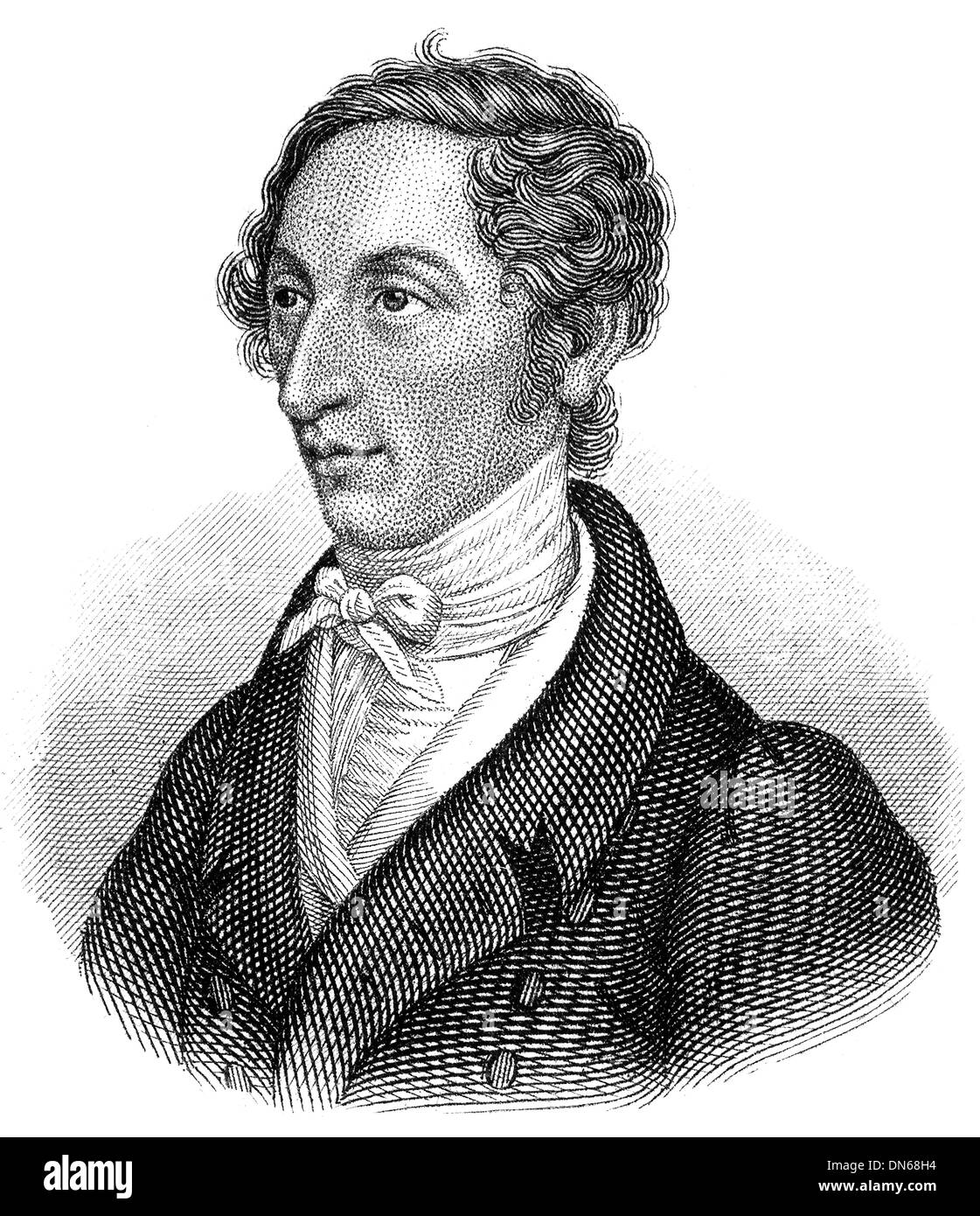 Carl Maria Friedrich Ernst von Weber, 1786 - 1826, a German composer, conductor and pianist, Stock Photo