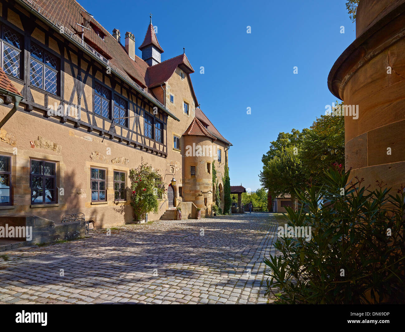 Palace of Altenburg in Bamberg, Upper Franconia, Bavaria, Germany Stock