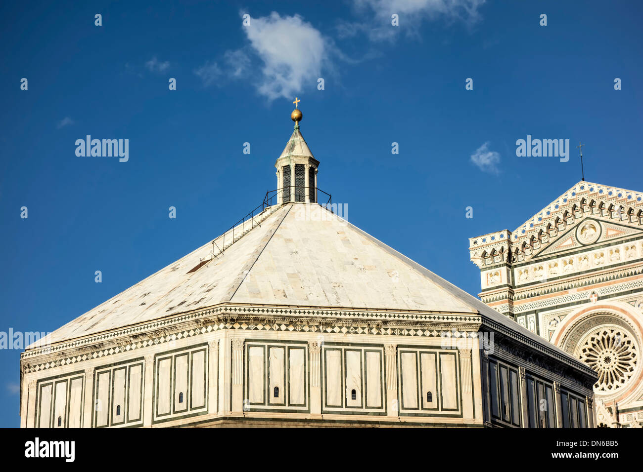 Florence cathedral and blue sky Stock Photo