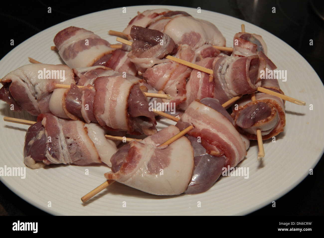 bacon wrapped chicken Stock Photo - Alamy