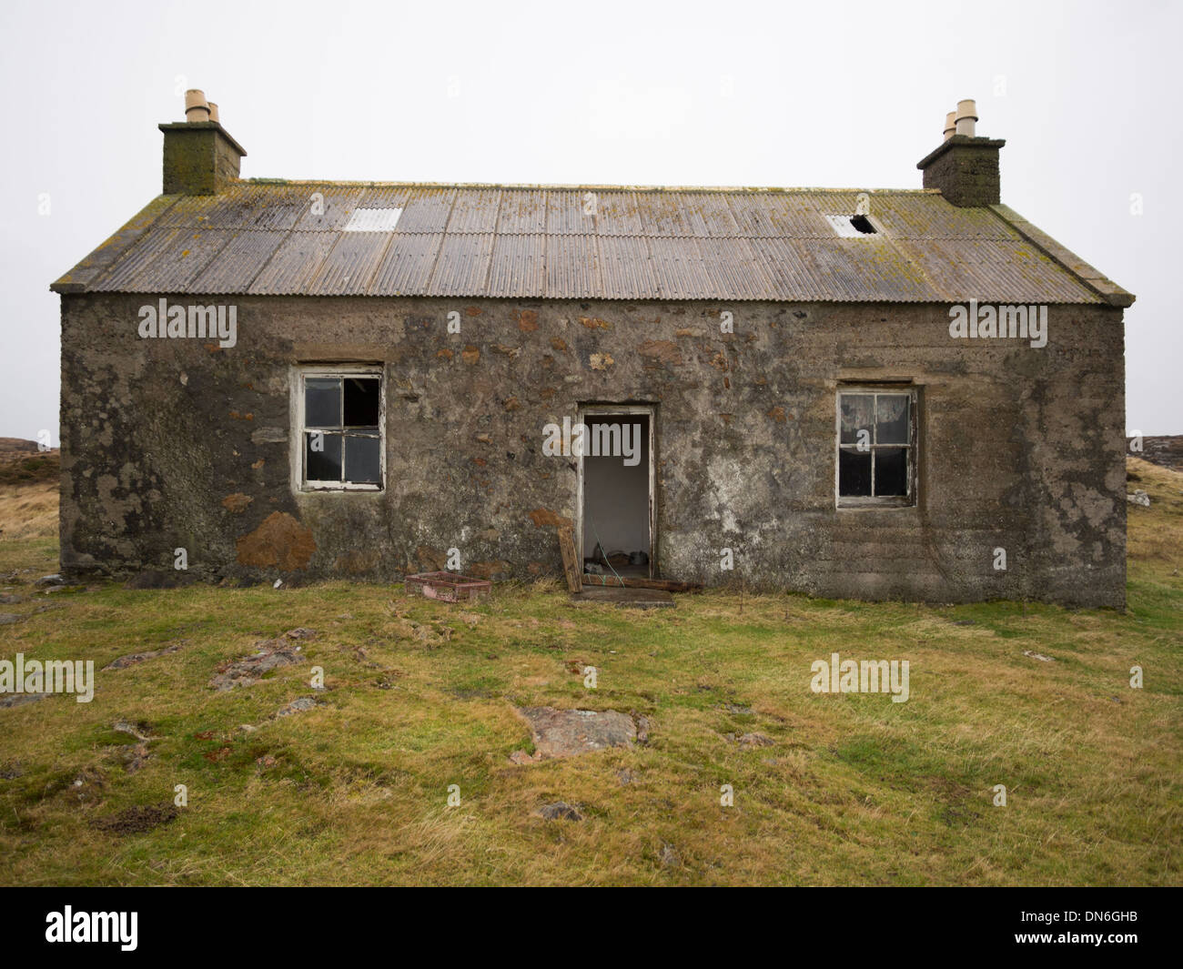 Abandoned Croft House, South Uist, Scotland Stock Photo Alamy