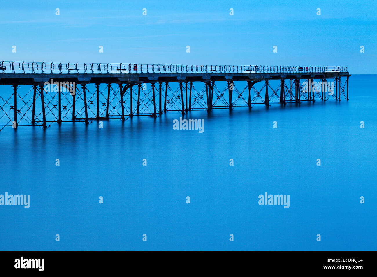 Victorian pier saltburn sea in hi-res stock photography and images - Alamy