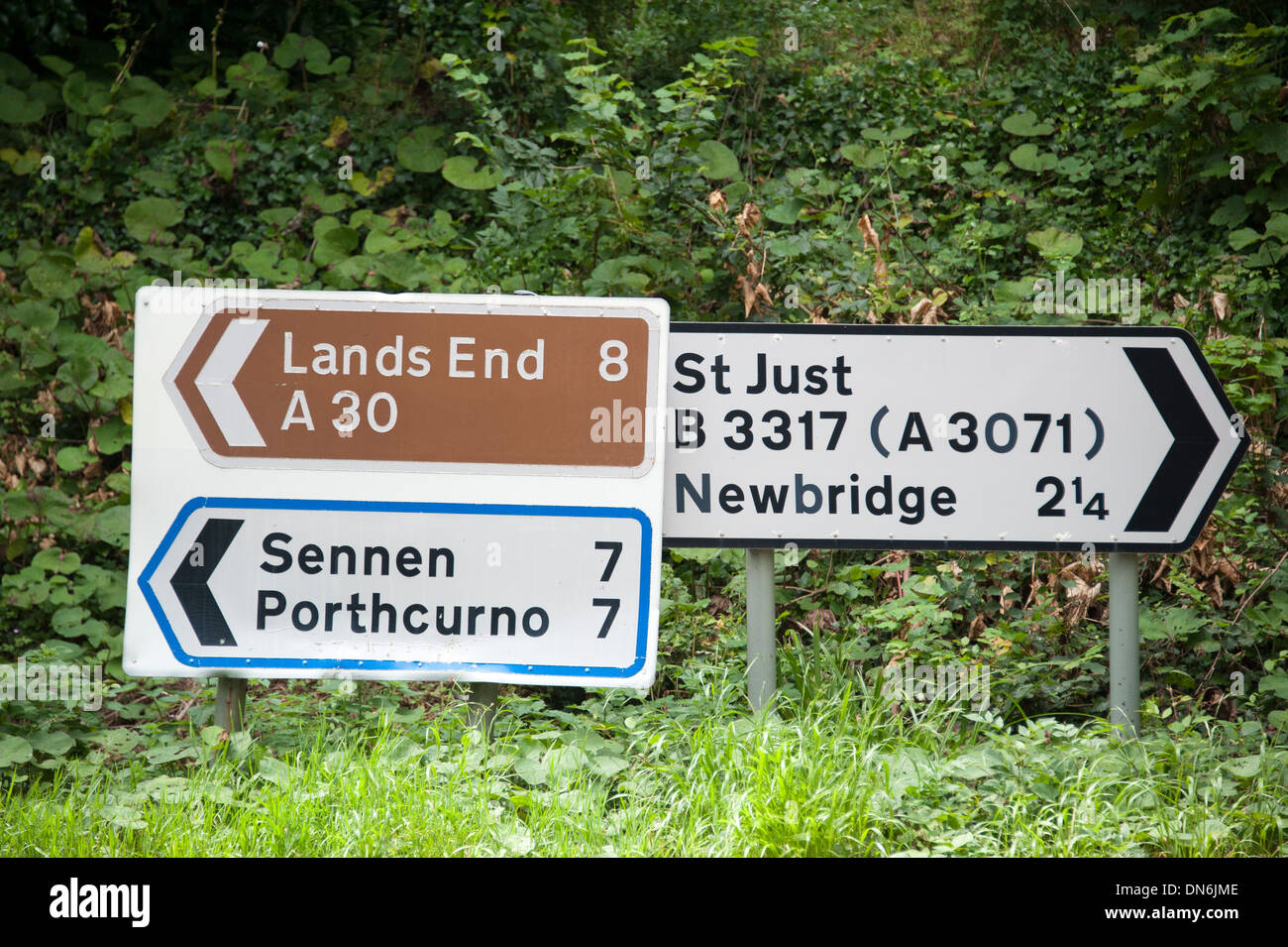 Lands End Sennen St Just Porthcurno Cornwall UK Stock Photo