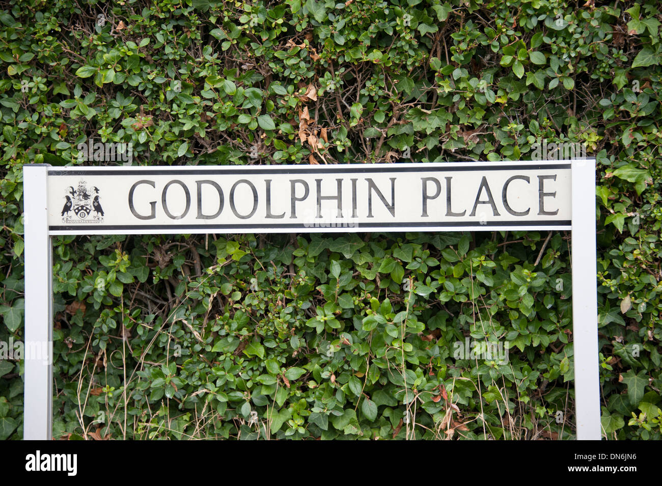 Godolphin Postcode Godolphin Place Marazion Cornwall UK Stock Photo - Alamy