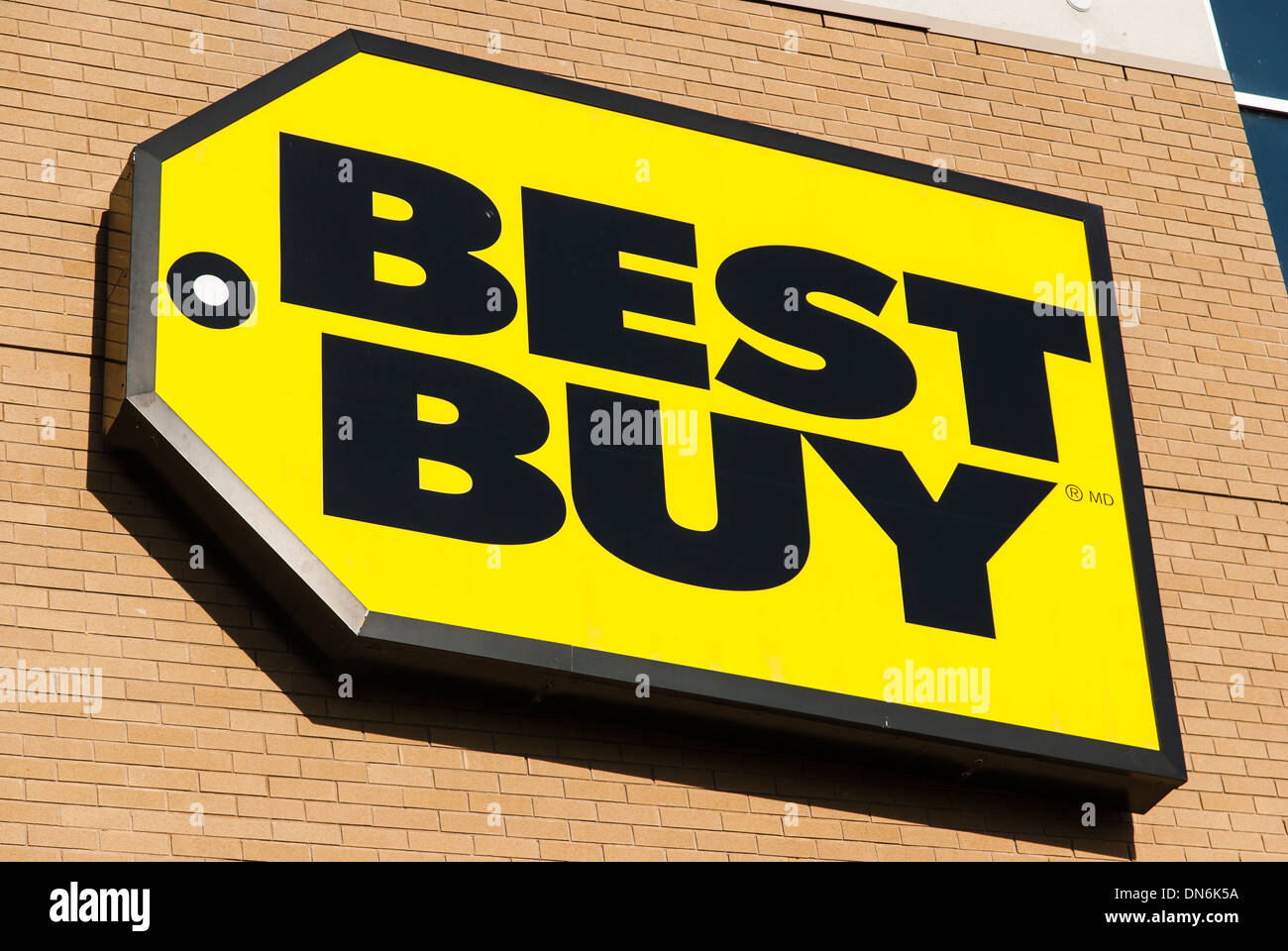 Best Buy electronics chain logo Stock Photo