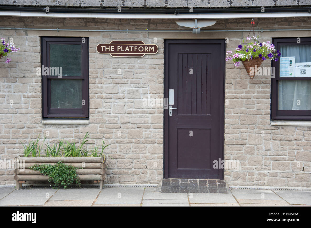 The Platform train station waiting room England UK Stock Photo