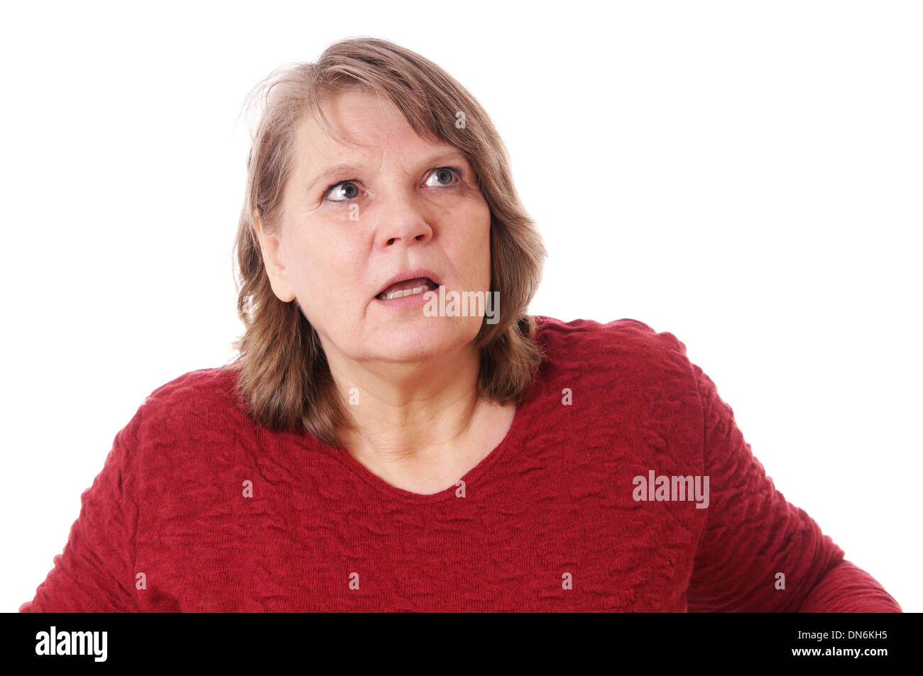Mature woman surprised expression hi-res stock photography and images ...