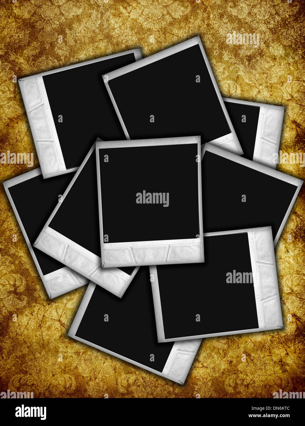 vintage paper and photo frame Stock Photo - Alamy