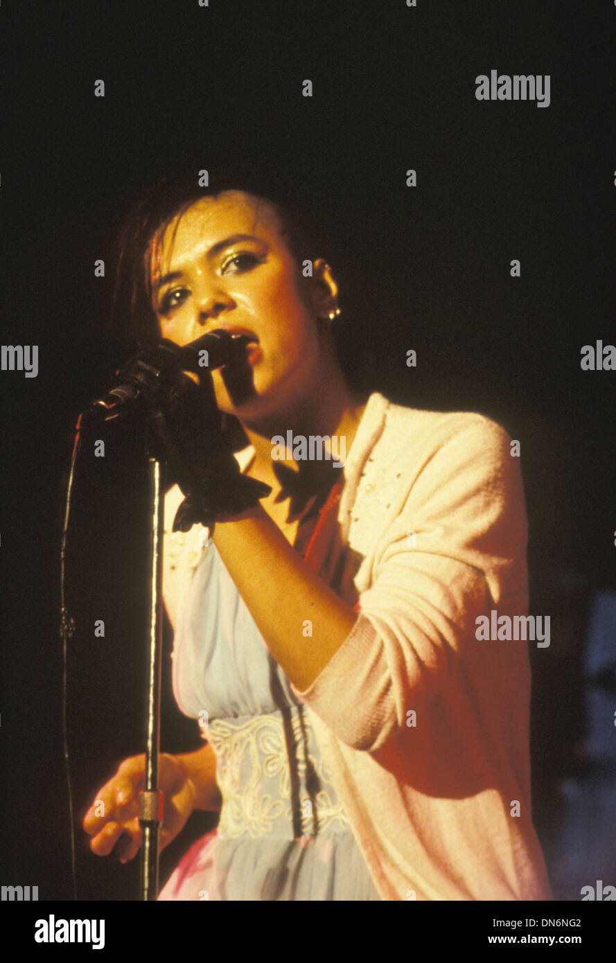 BOW WOW WOW  UK pop group in 1982 with vocalist Annabella Lwin Stock Photo