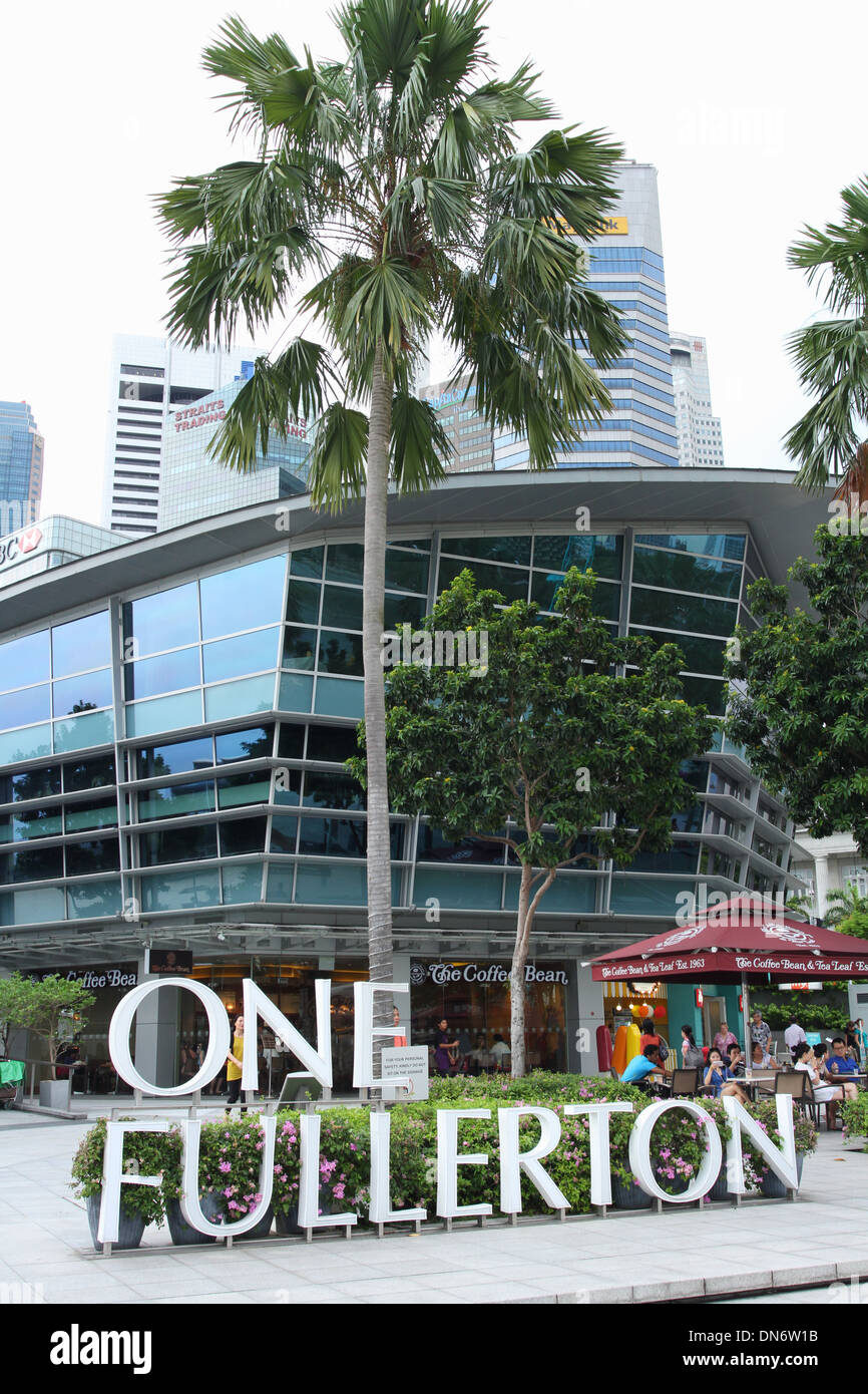 One Fullerton Sign. One Fullerton Place. Singapore Stock Photo Alamy