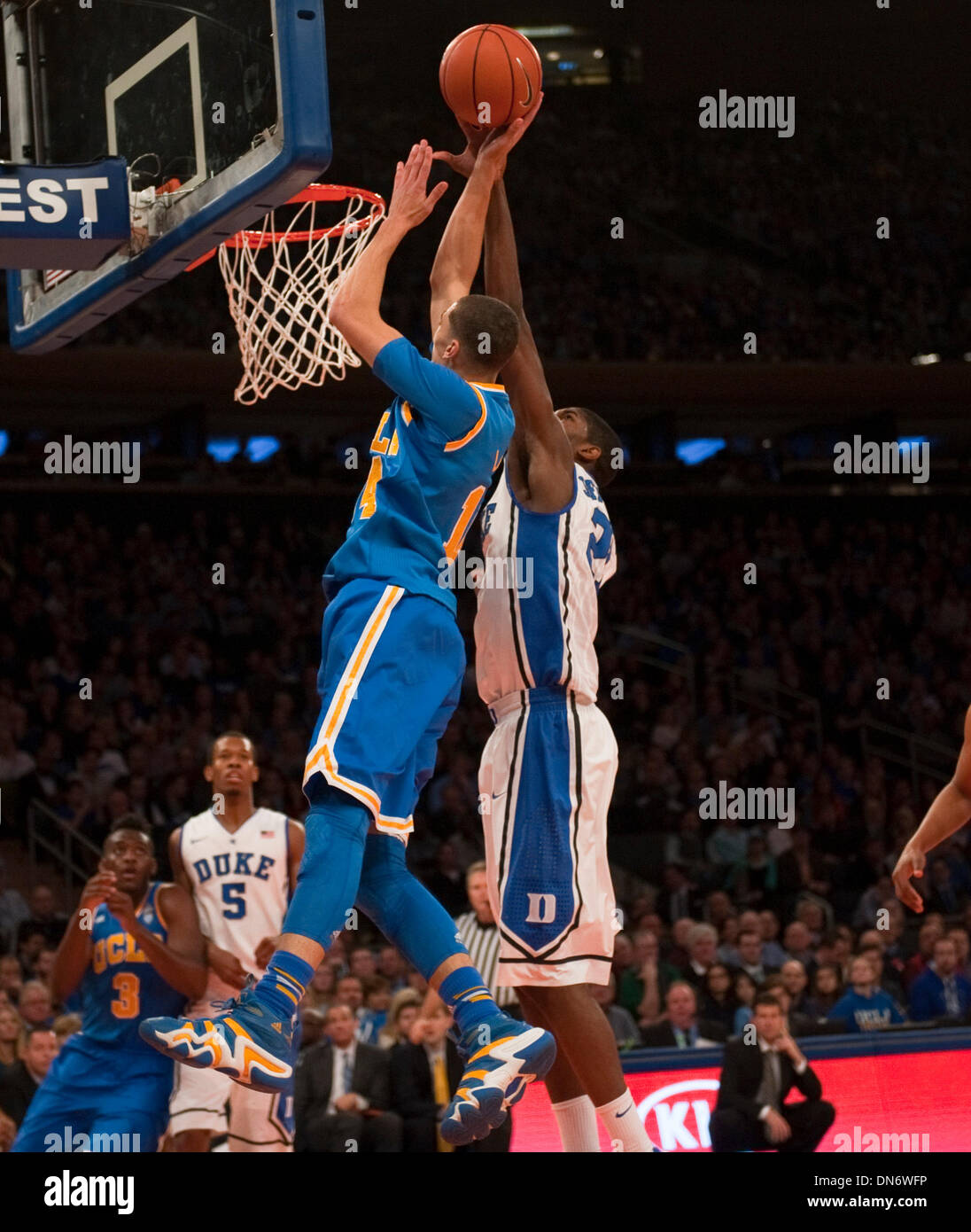 New York, New York, USA. 19th Dec, 2013. Bruin's guard Zach LaVine (14