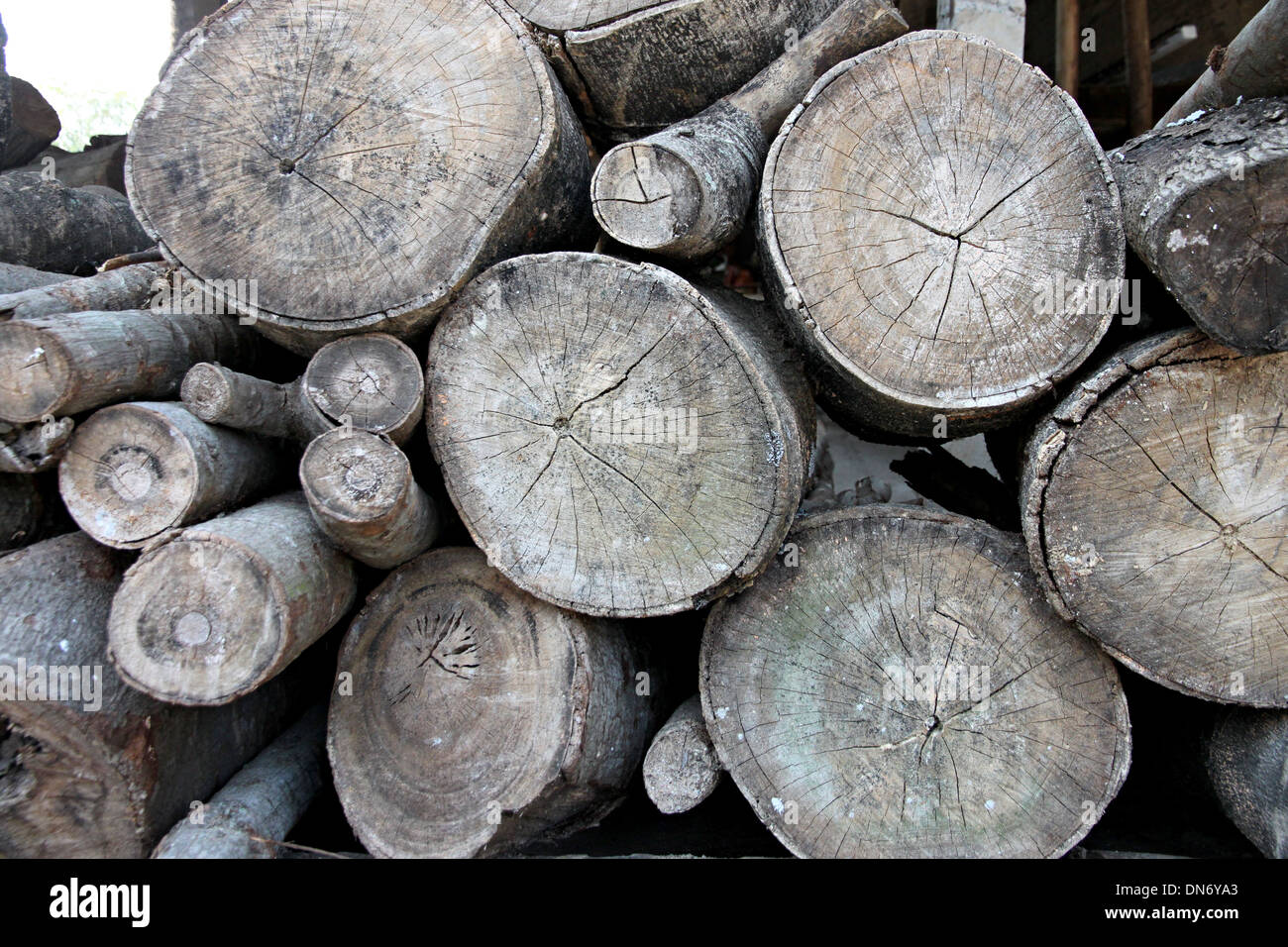 Stacked wood timber construction background hi-res stock photography ...