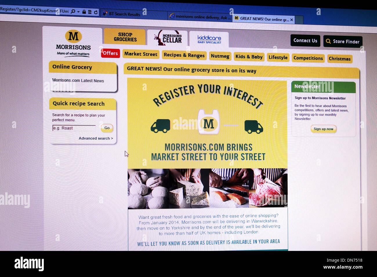 morrisons online shopping website Stock Photo Alamy