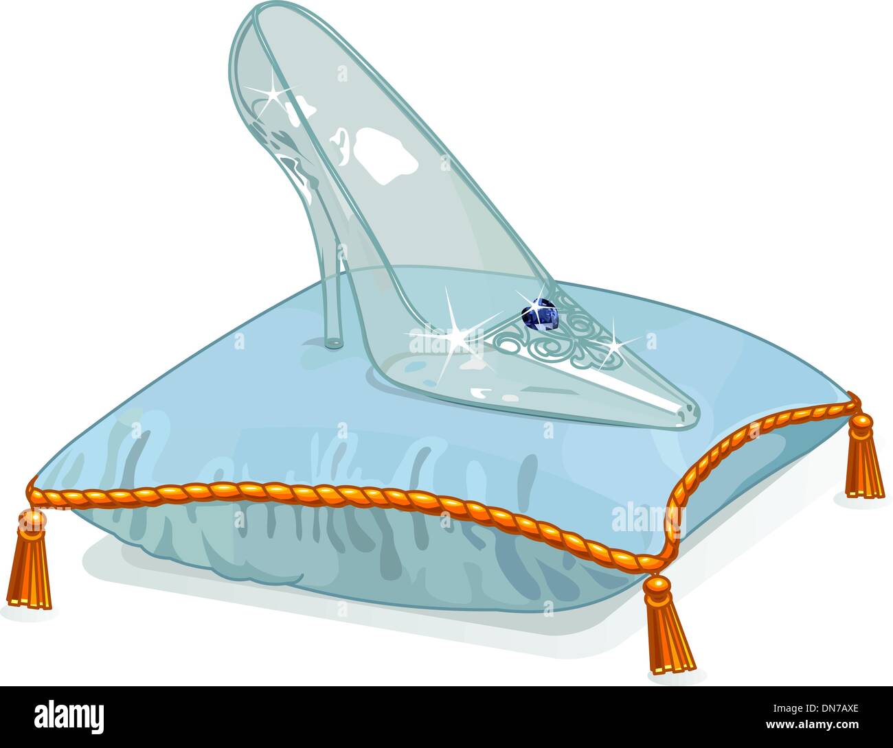 10+ Cartoon Of Cinderella Glass Slipper Stock Photos, Pictures