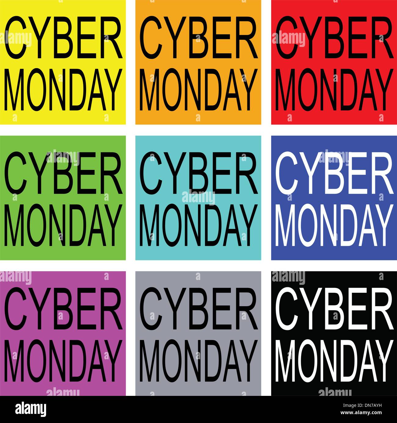 Cyber Monday on Colorful Banner for Special Price Products Stock Vector