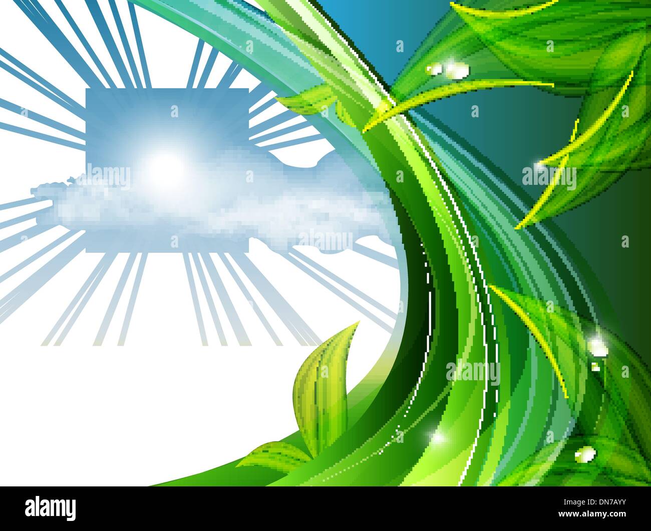 floral abstract summer template Stock Vector Image & Art - Alamy