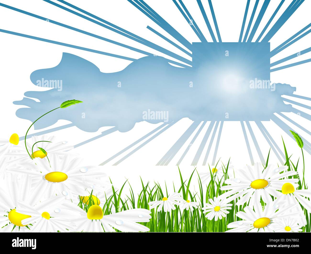 floral abstract summer template Stock Vector