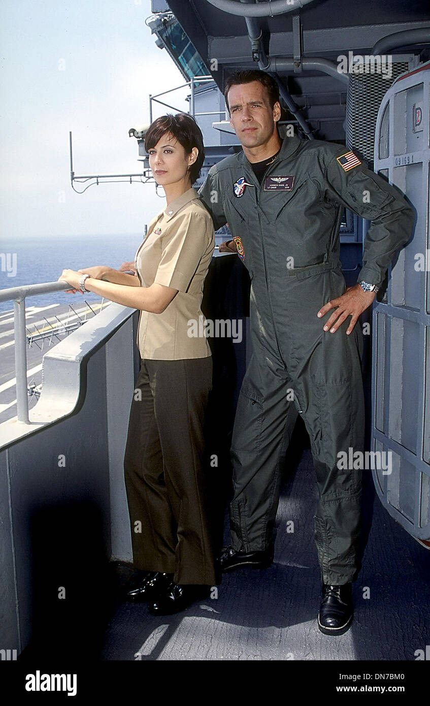 Aug. 10, 1999 - K17803CM.JAG.TV-FILM STILL.SUPPLIED    CATHERINE BELL.DAVID JAMES ELLIOTT(Credit Image: © Globe Photos/ZUMAPRESS.com) Stock Photo