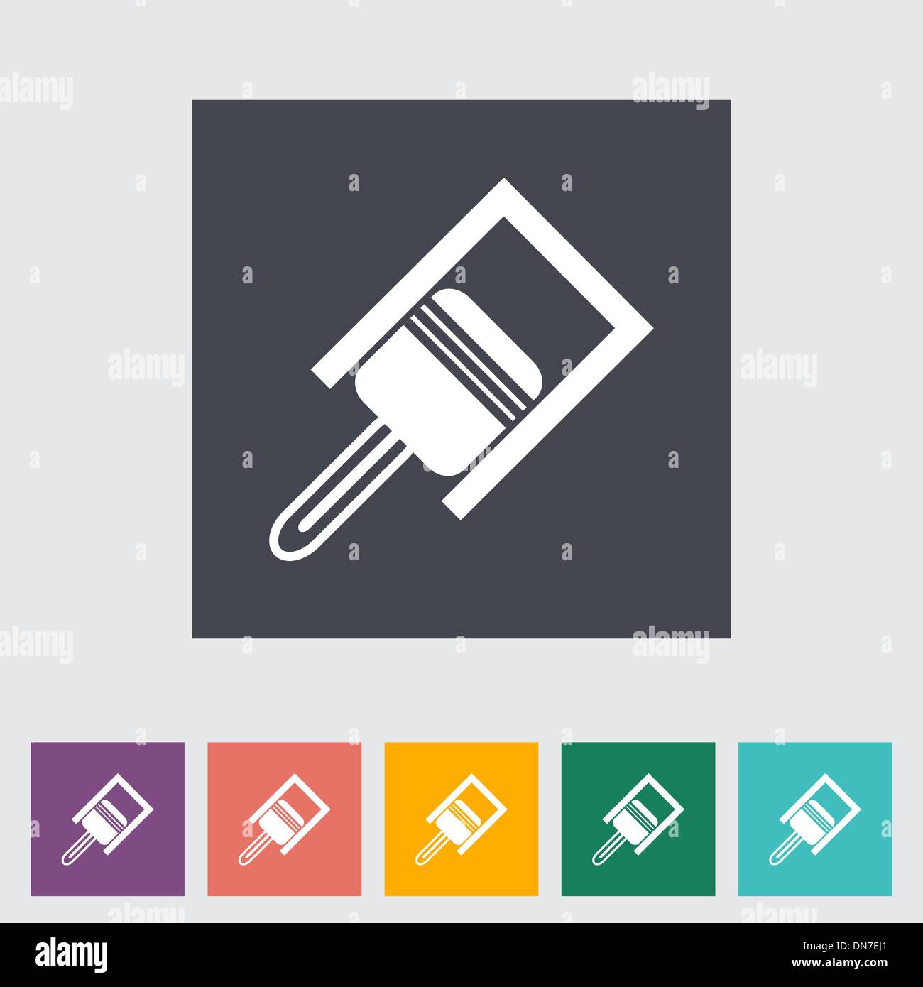 Piston flat icon. Stock Vector