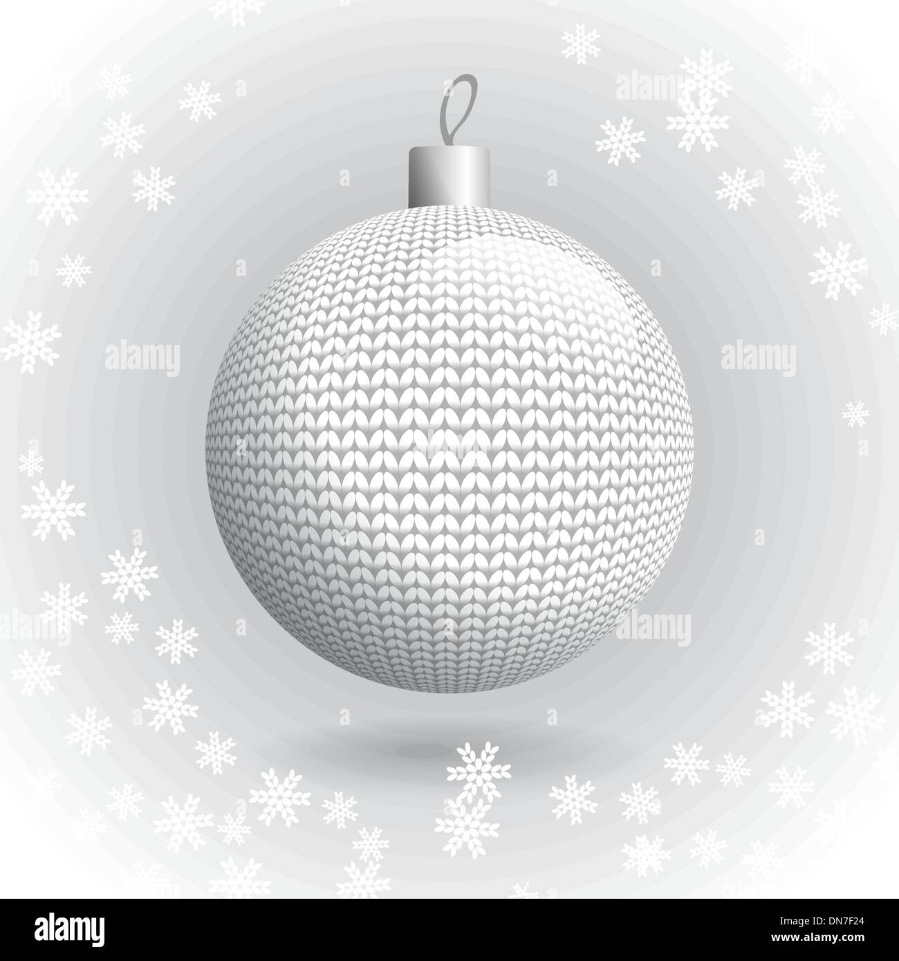 Knitted Christmas Ball Stock Vector Image & Art - Alamy