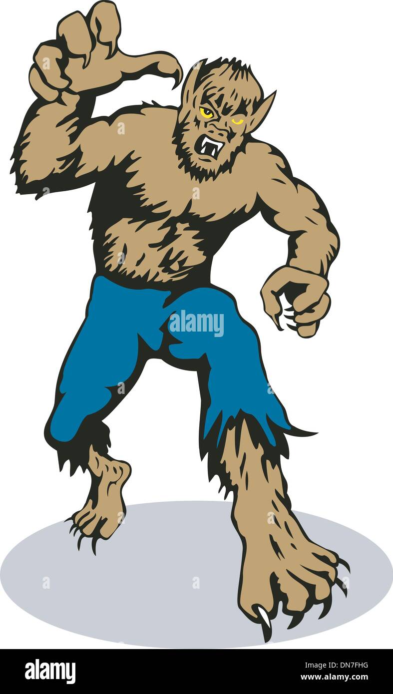 Werewolf attacking hi-res stock photography and images - Alamy