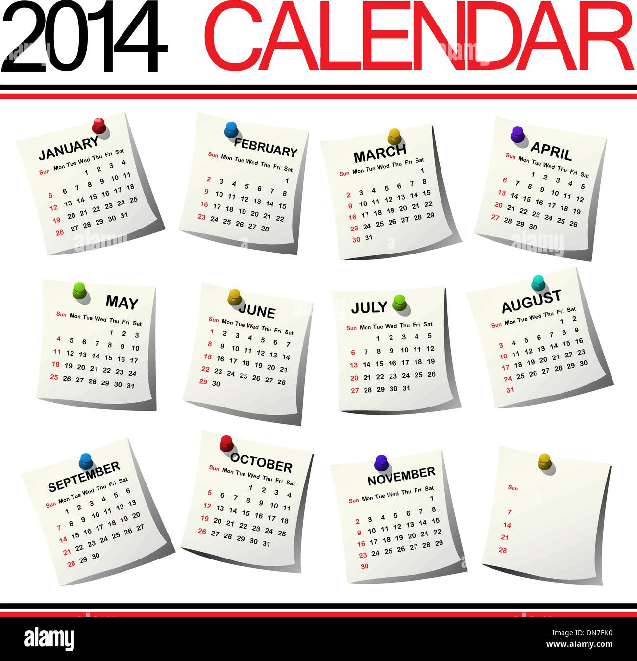 14 Calendar High Resolution Stock Photography And Images Alamy