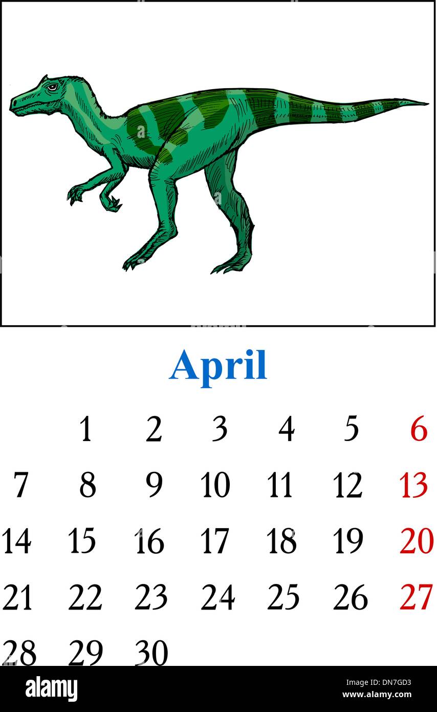 Calendar, April 2014 Stock Vector Image & Art - Alamy
