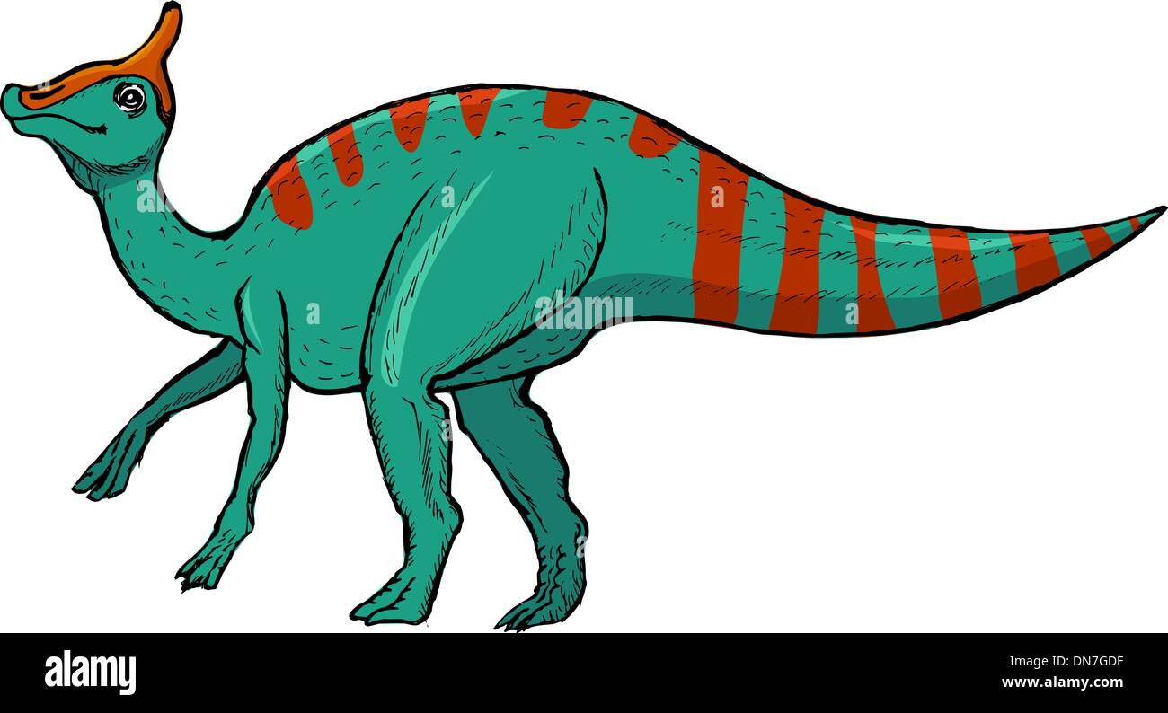 Зауролоф динозавр рисунок для детей