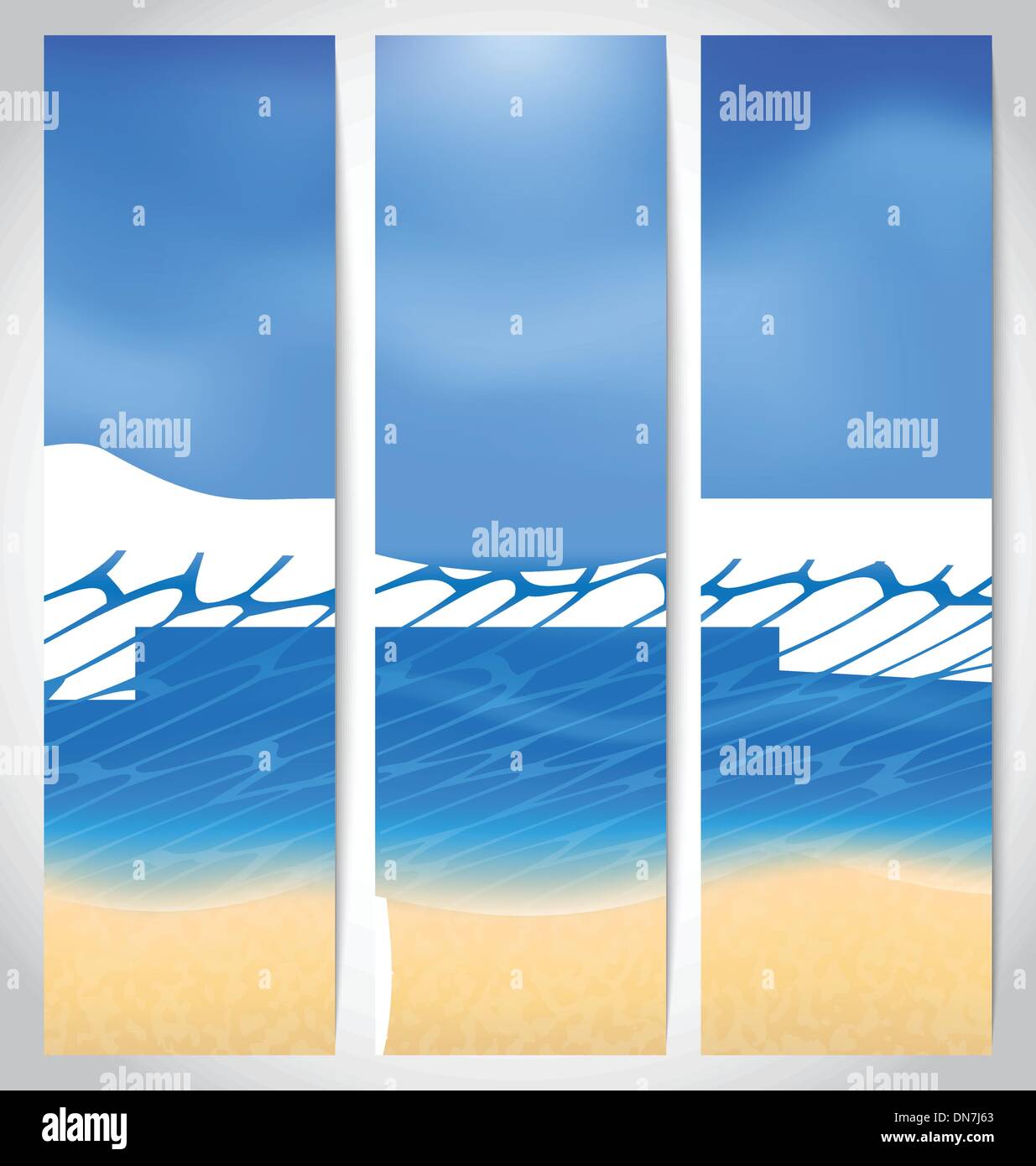 Set cards with summer holiday background Stock Vector Image & Art - Alamy