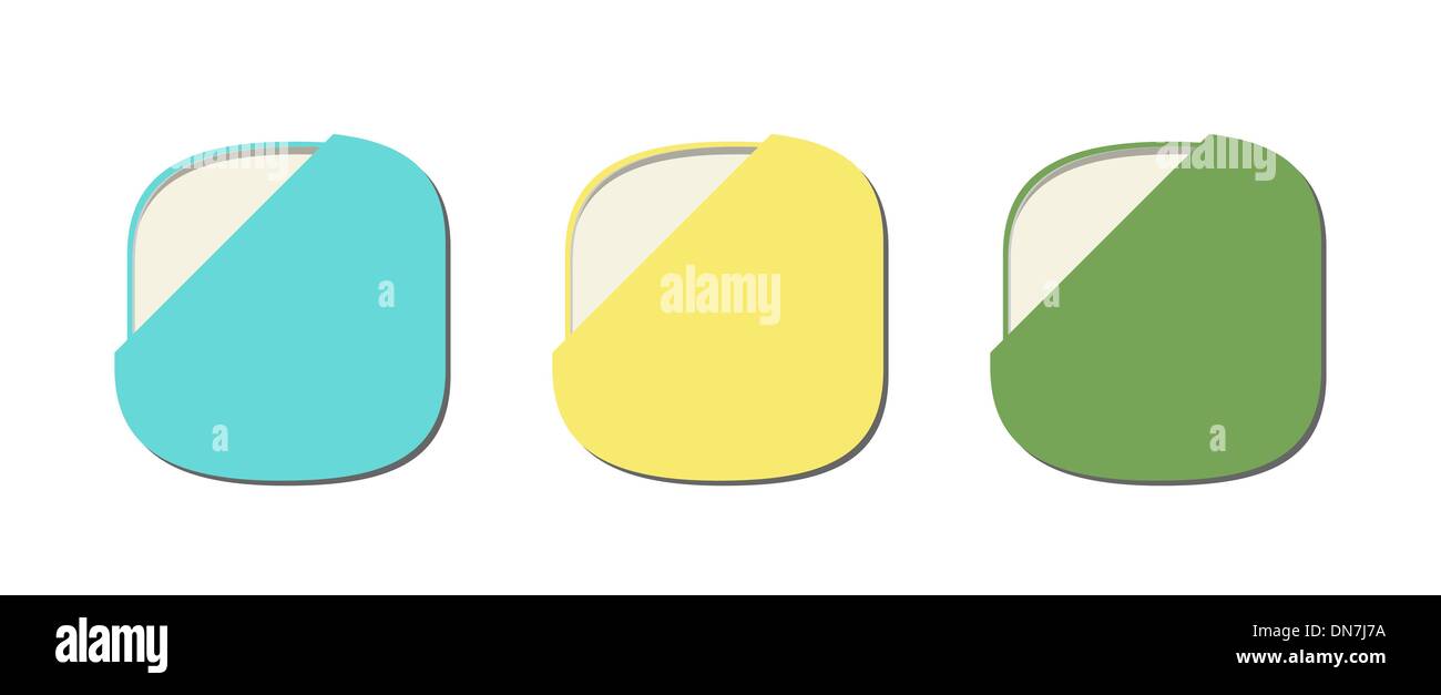 Three blank badges Stock Vector Image & Art - Alamy