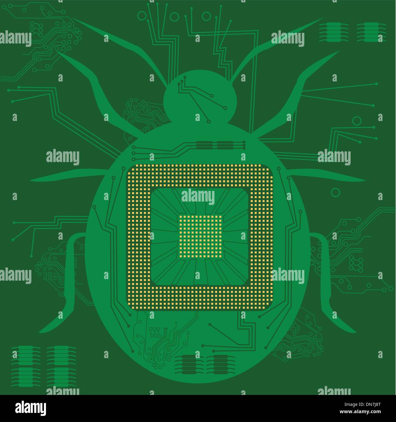 Computer bug Stock Vector