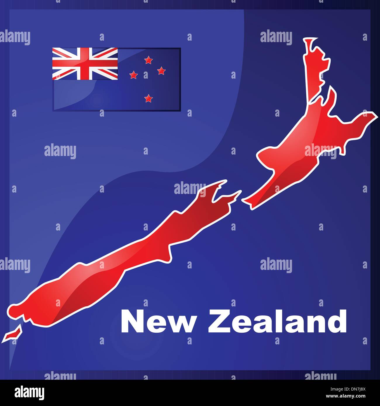 New Zealand Map High Resolution Stock Photography and Images Alamy
