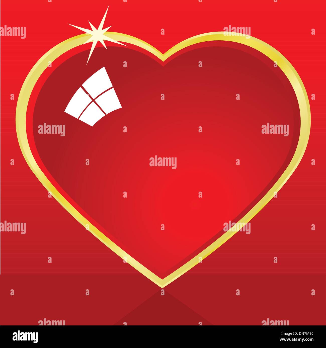 Shiny heart Stock Vector