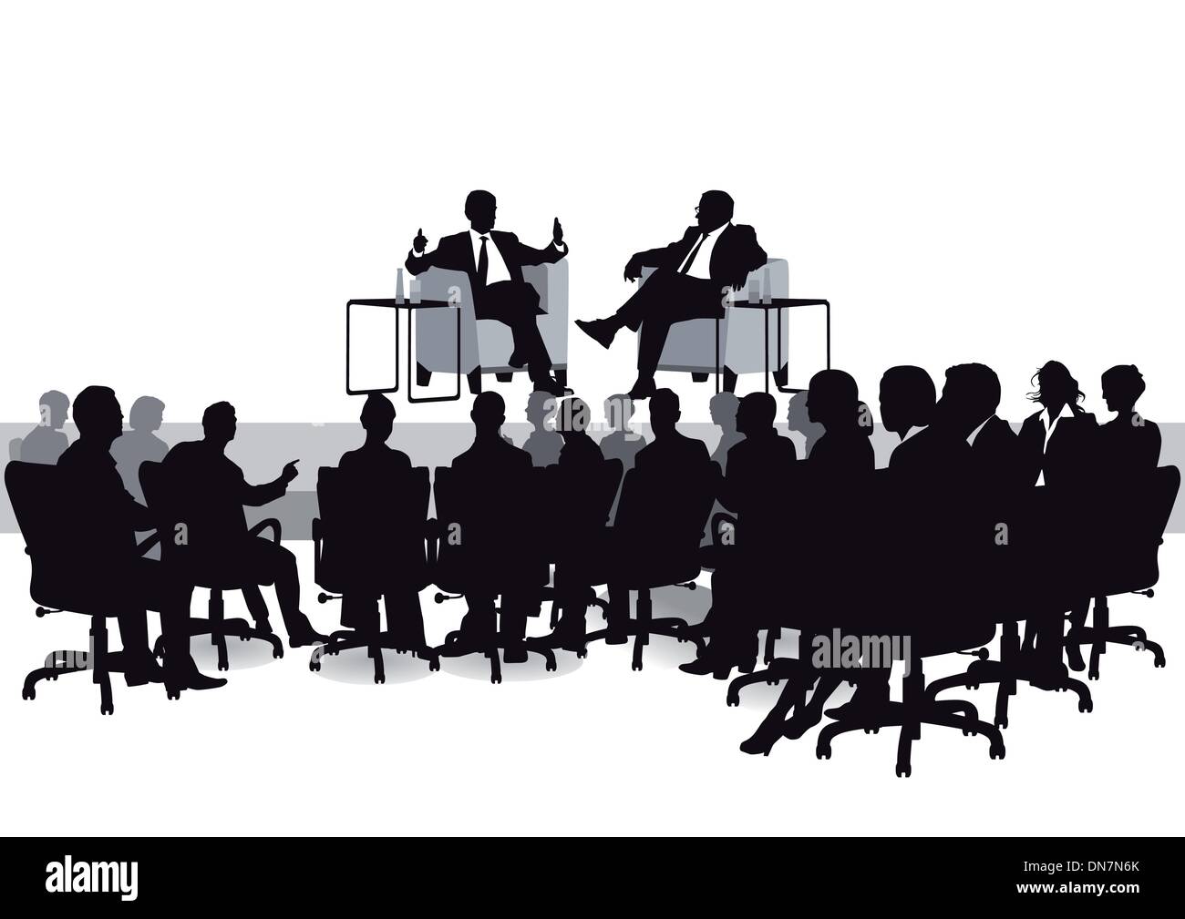 interview response Stock Vector
