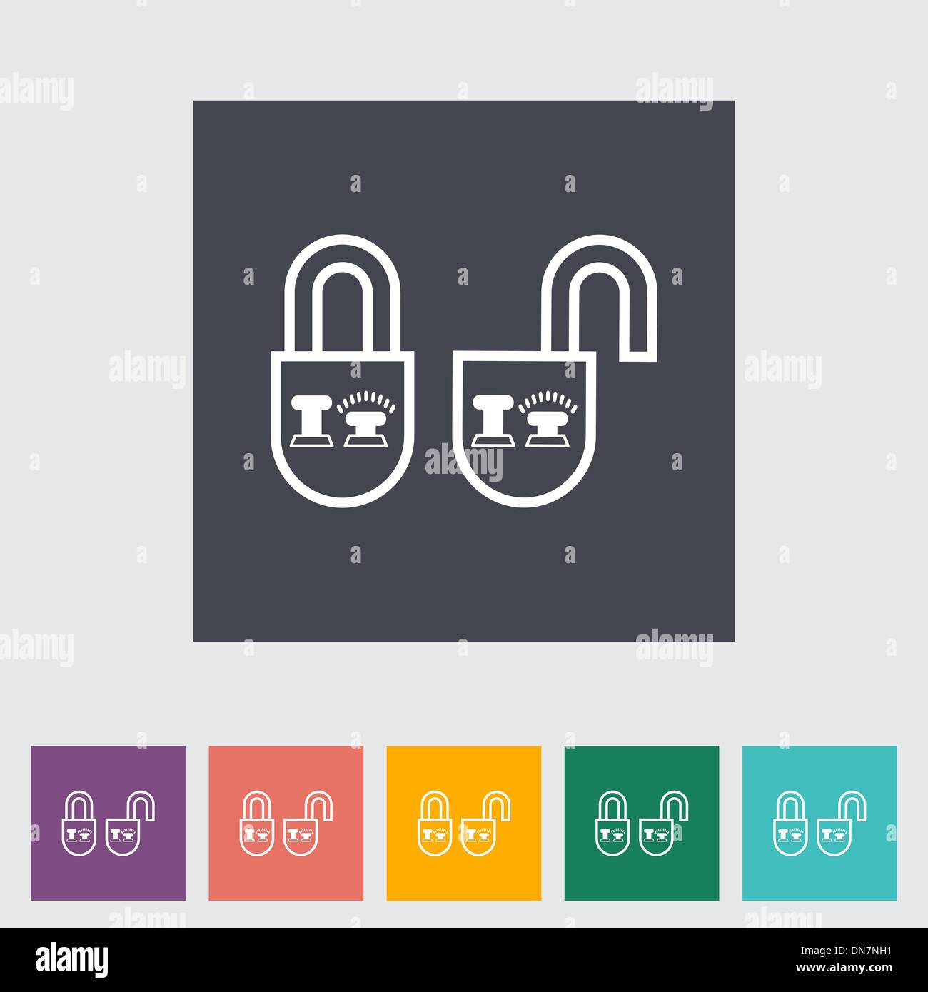 Locking doors Stock Vector