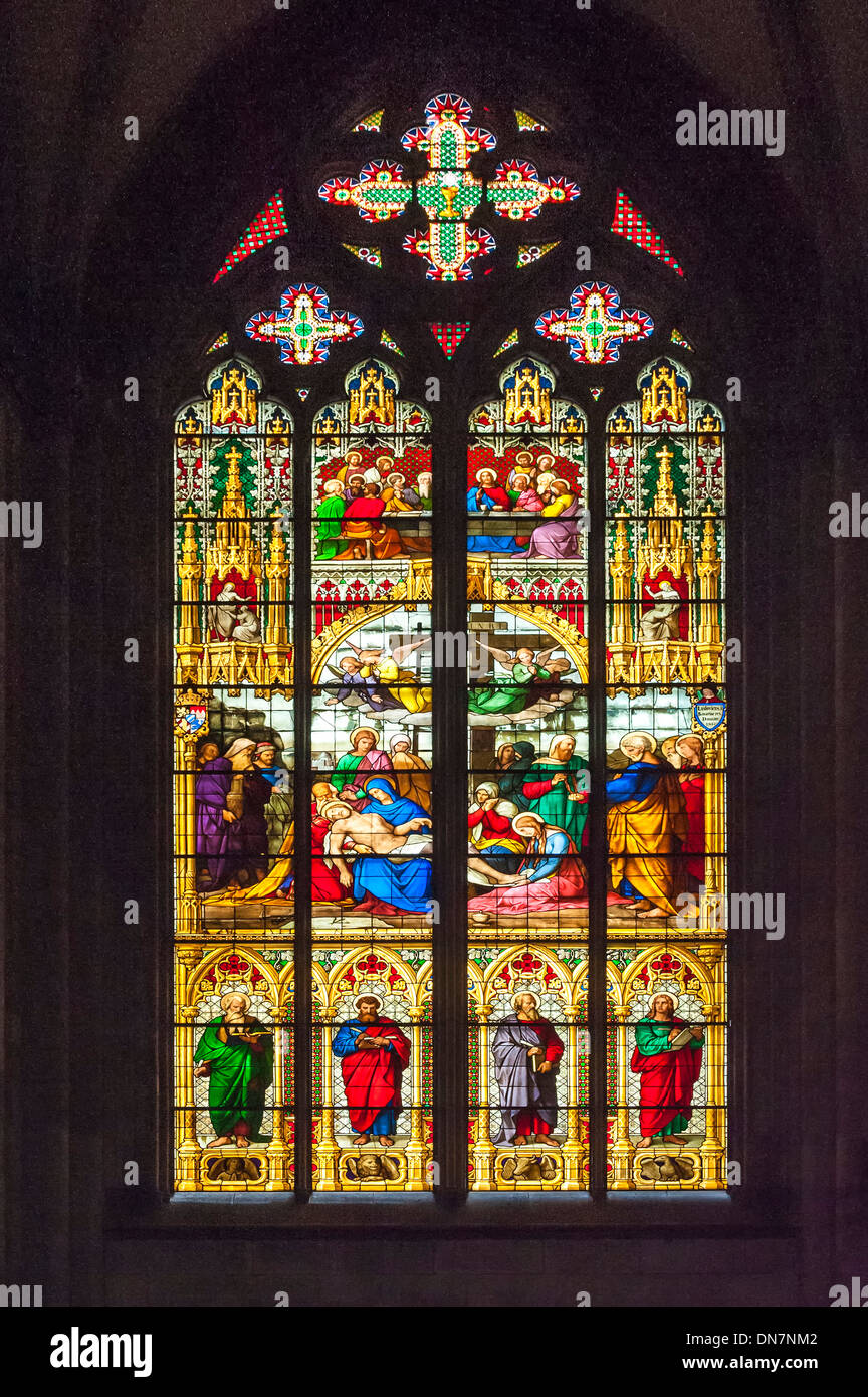 Cologne Cathedral, Stainedglass window, North Rhine Westphalia