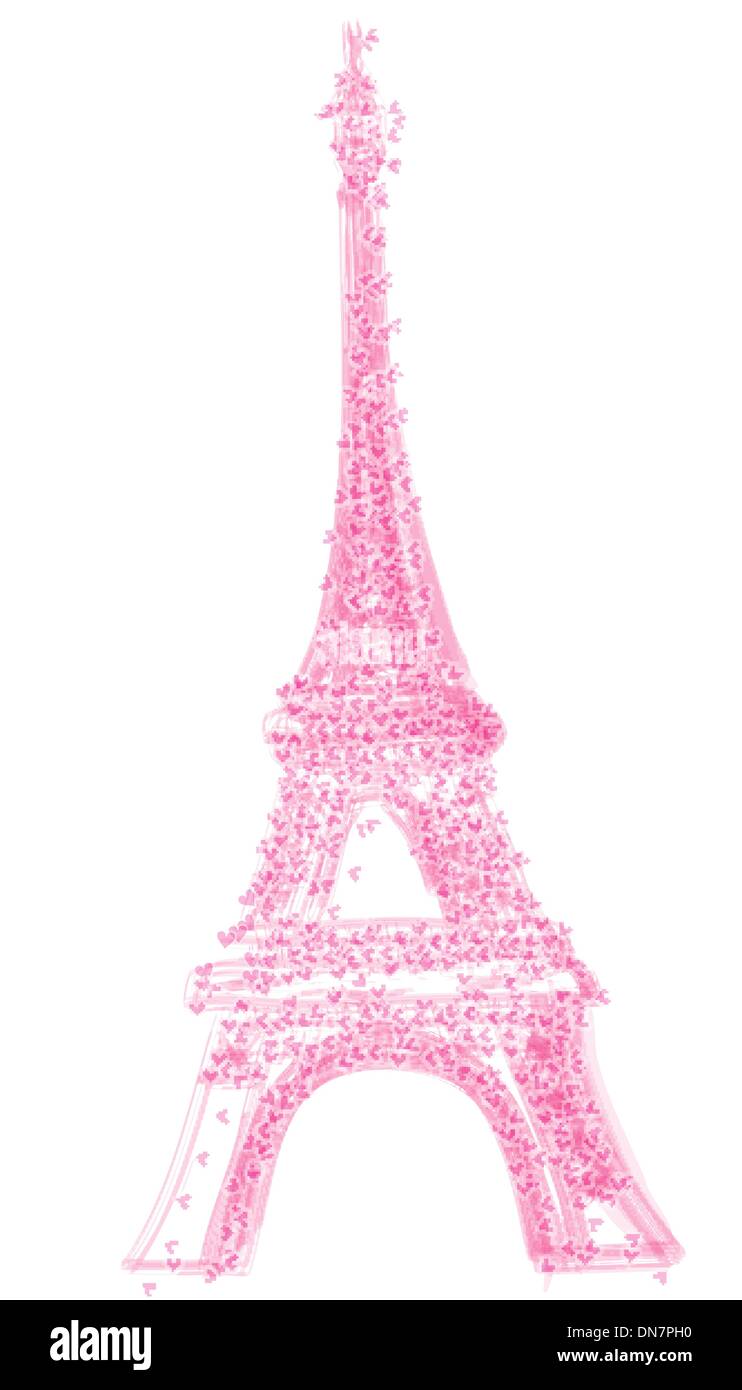 Torre Eiffel Rosa Png - Printable Eiffel Tower Outline