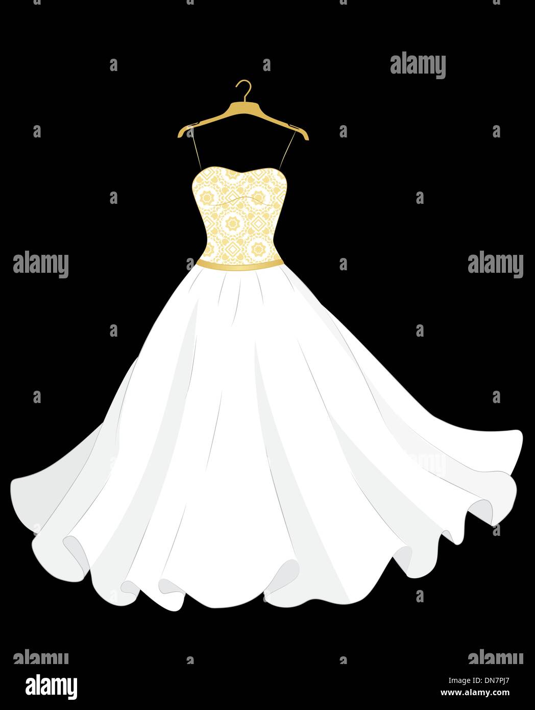 Wedding dress vector vectors Stock Vector Images - Alamy