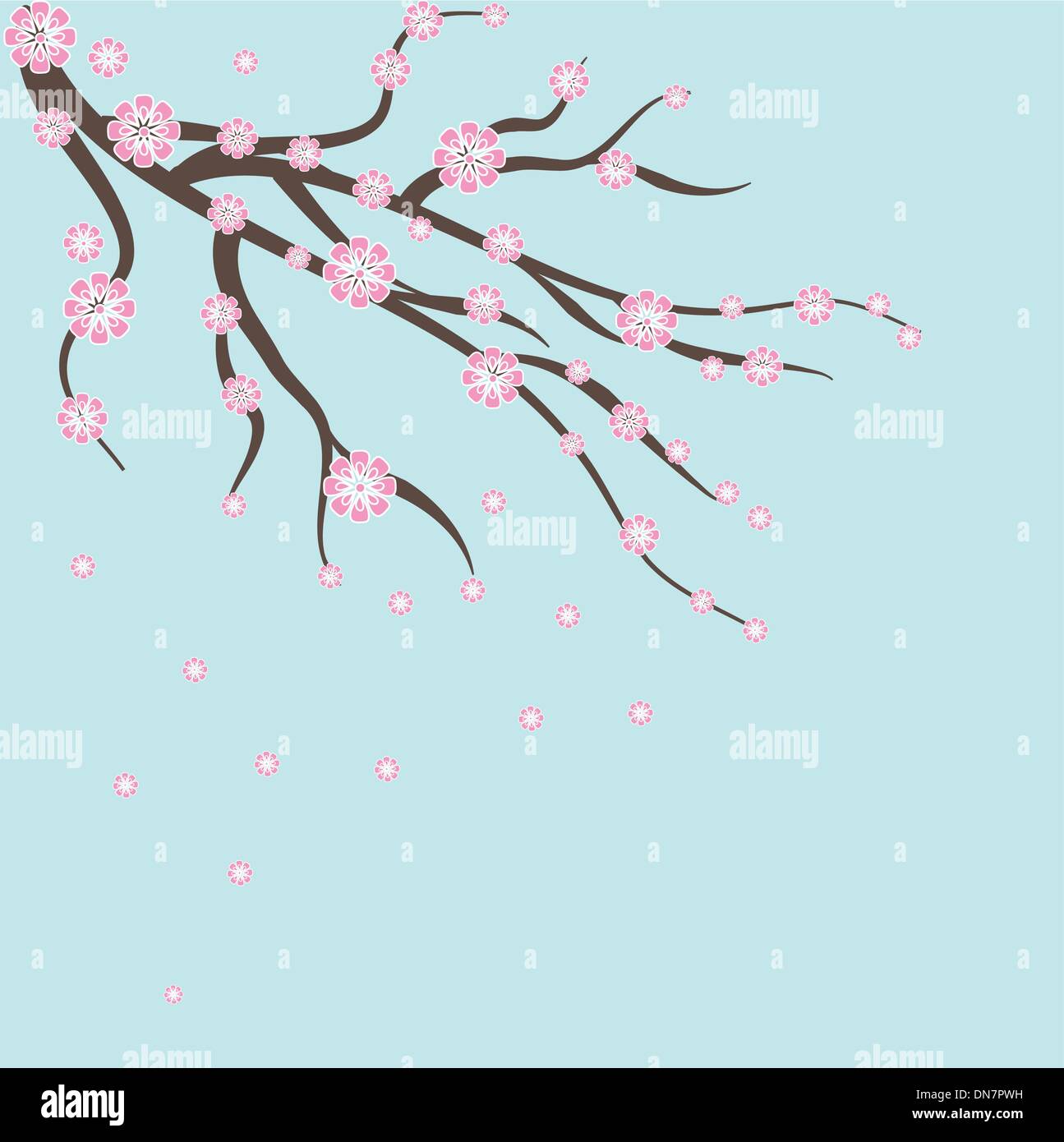 Cherry blossom ,sakura flower. Stock Vector