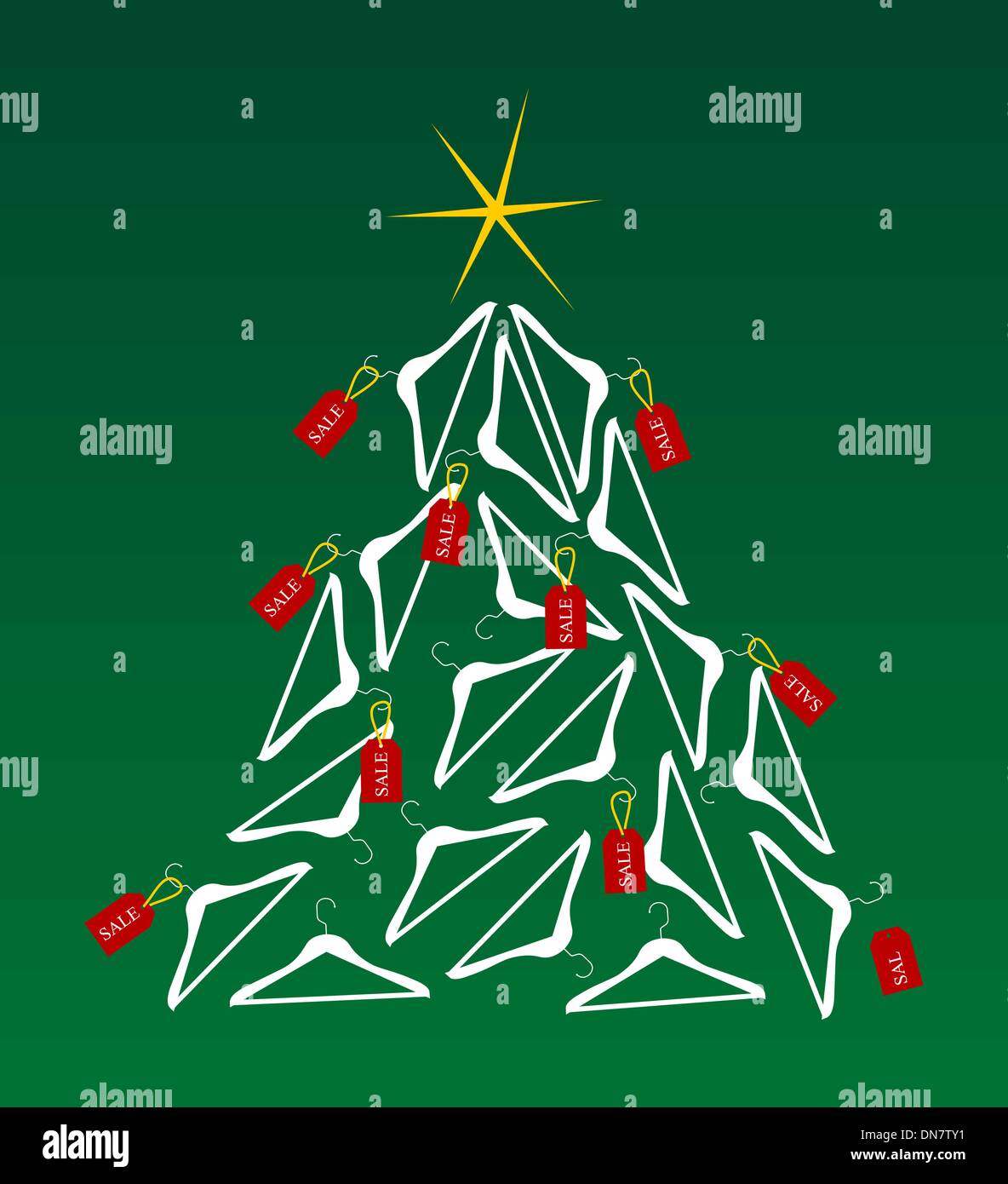 Sales Christmas Tree Stock Vector Image & Art Alamy