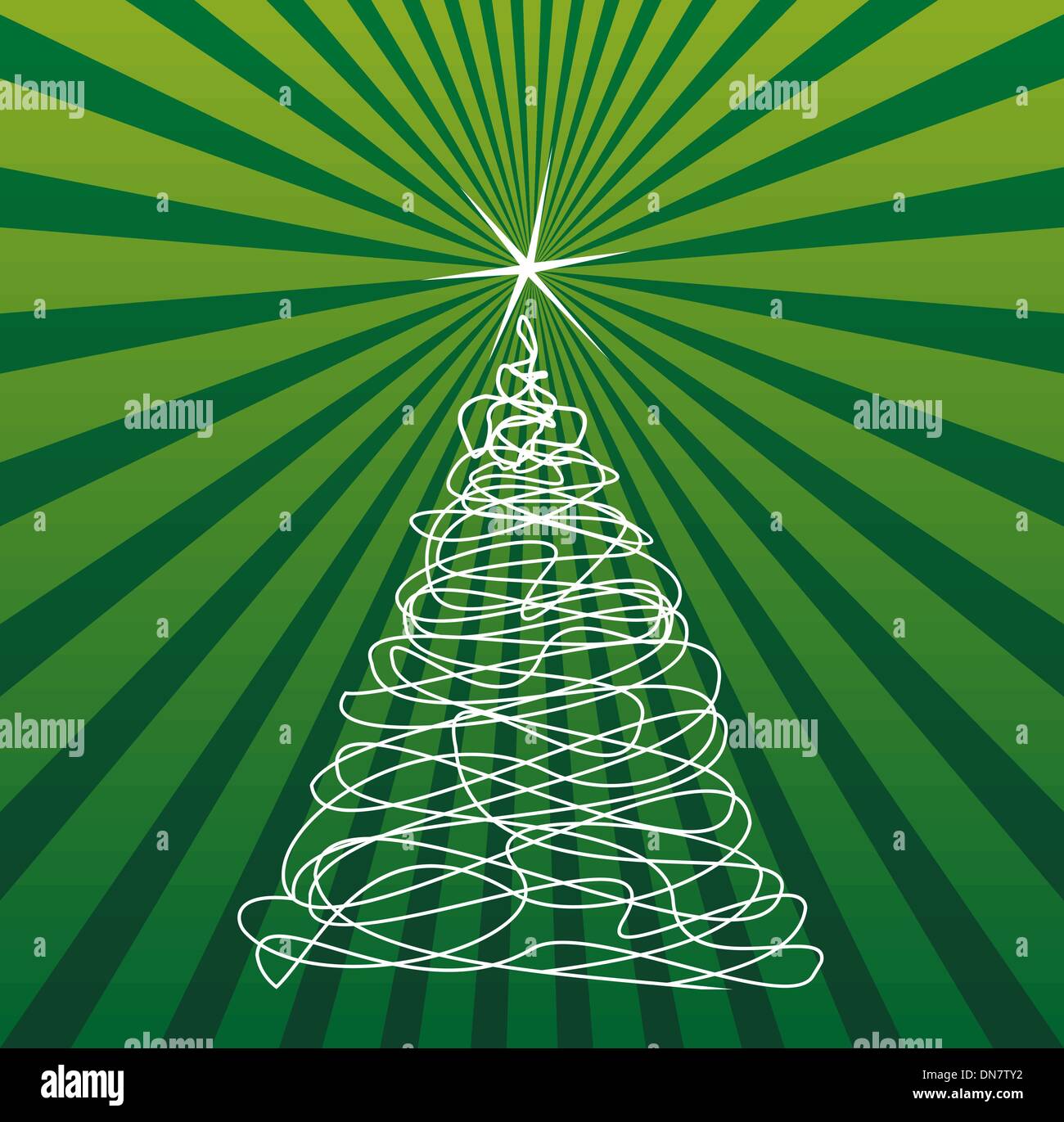 Christmas Tree Drawing Stock Vector Image & Art - Alamy