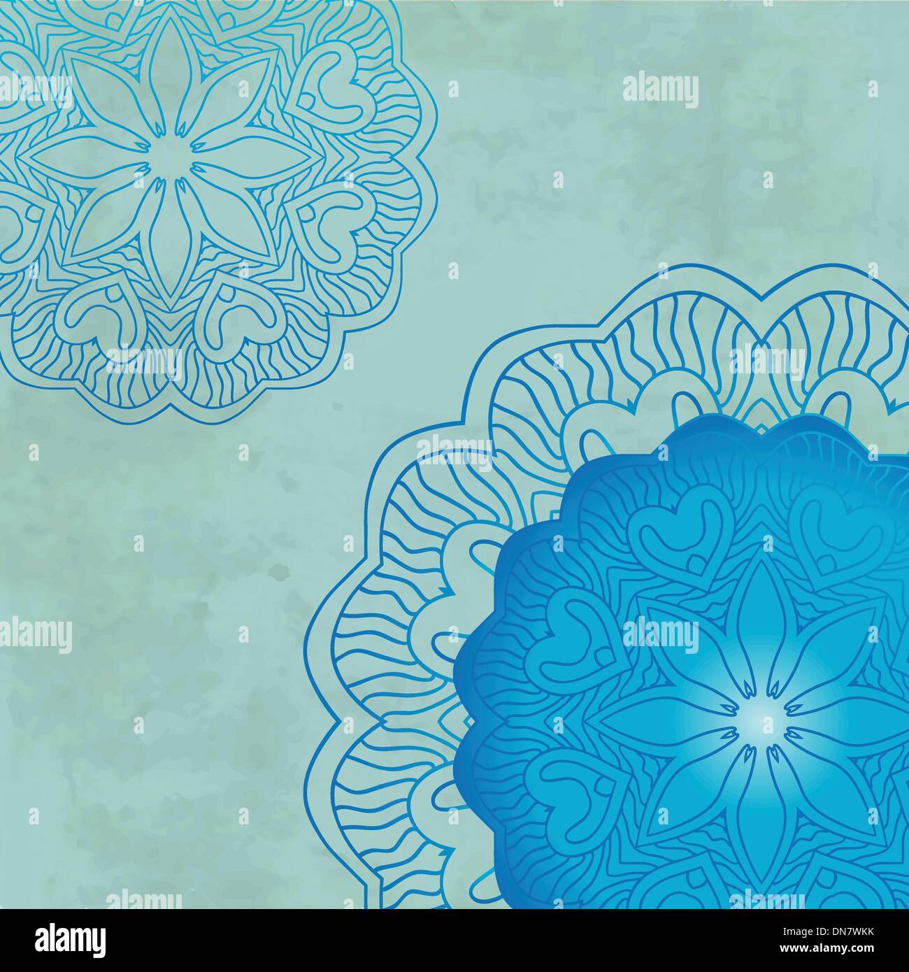 Vintage background with bright colors mandala Stock Vector