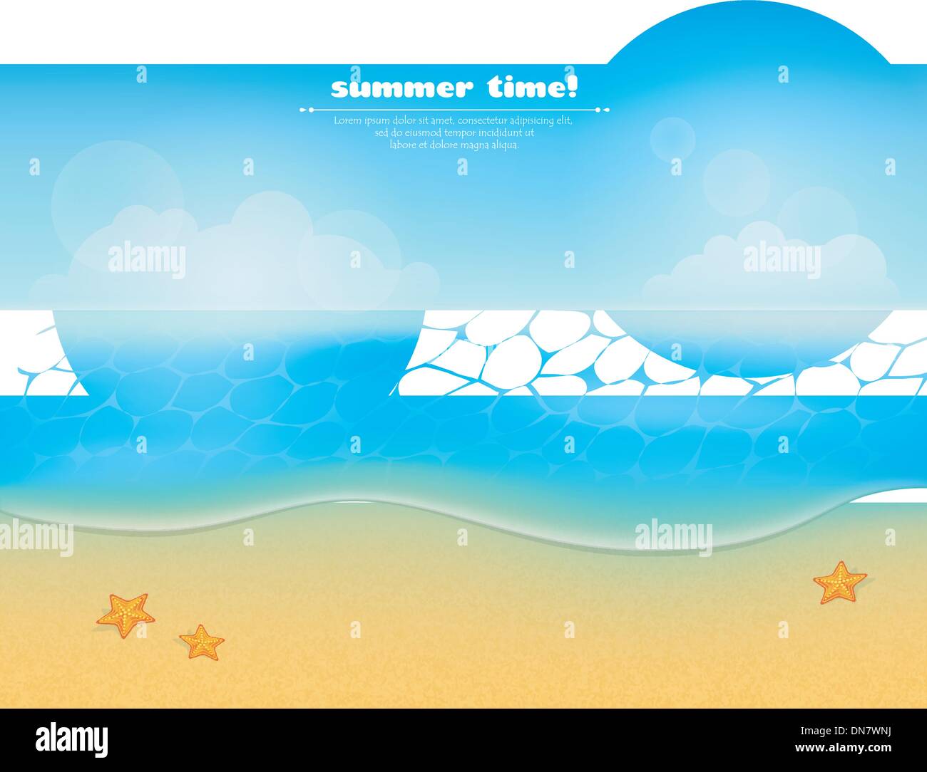 Summer beach background Stock Vector Image & Art - Alamy