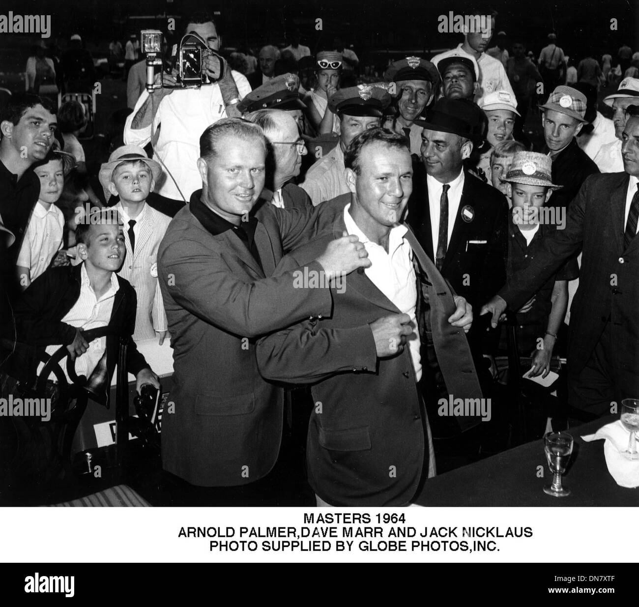 Mar. 21, 2001 - MASTERS 1964.ARNOLD PALMER,DAVE MARR AND JACK NICKLAUS. SUPPLIED BY (Credit Image: © Globe Photos/ZUMAPRESS.com) Stock Photo