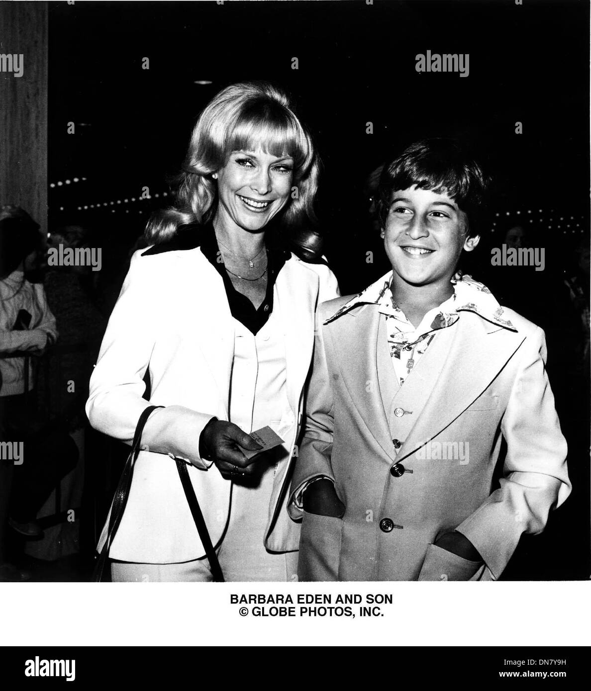 June 27, 2001 - BARBARA EDEN AND SON.(Credit Image: © Globe Photos/ZUMAPRESS.com) Stock Photo