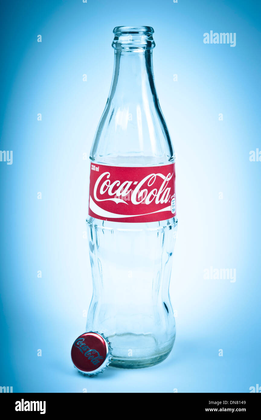 empty coca cola plastic bottle
