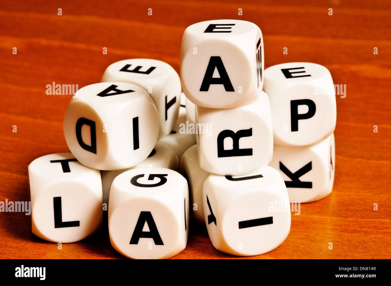 cubes with alphabet letters Stock Photo - Alamy