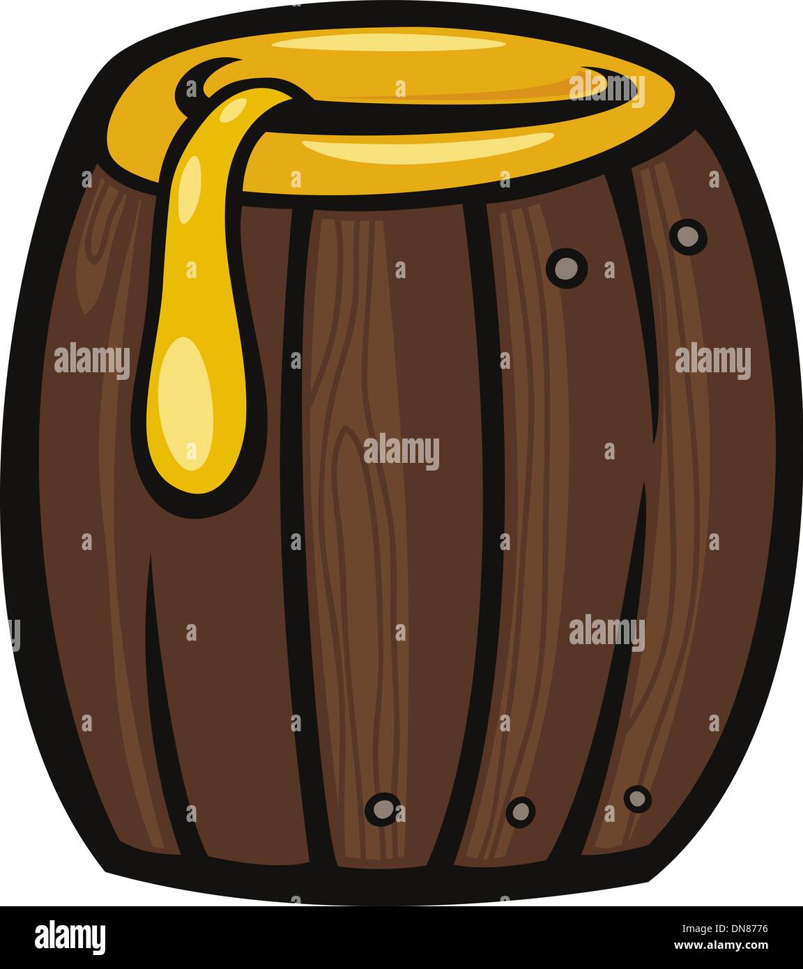 barrel of honey clip art cartoon illustration Stock Vector Image & Art