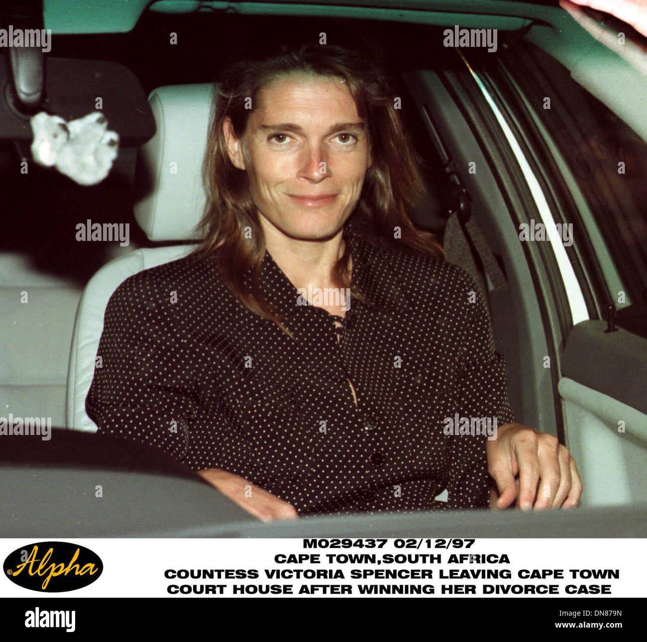 Dec. 2, 1997 - VICTORIA SPENCER LEAVES COURT AFTER WINNING HER ACTIN AGAINST EARL SPENCER IN CAPE TOWN(Credit Image: © Globe Photos/ZUMAPRESS.com) Stock Photo